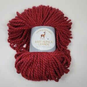 New Plymouth Yarn Baby Alpaca Grande - 1940 Red Lot 92233